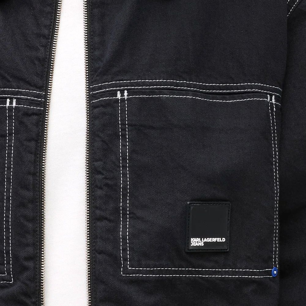 Ανδρικό Τζιν Μπουφάν Μαύρο Karl Lagerfeld Jeans B1M14020-999 BLACK