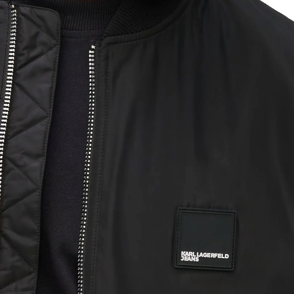 Ανδρικό Bomber Μπουφάν Μαύρο Karl Lagerfeld Jeans B1M15015-999 BLACK