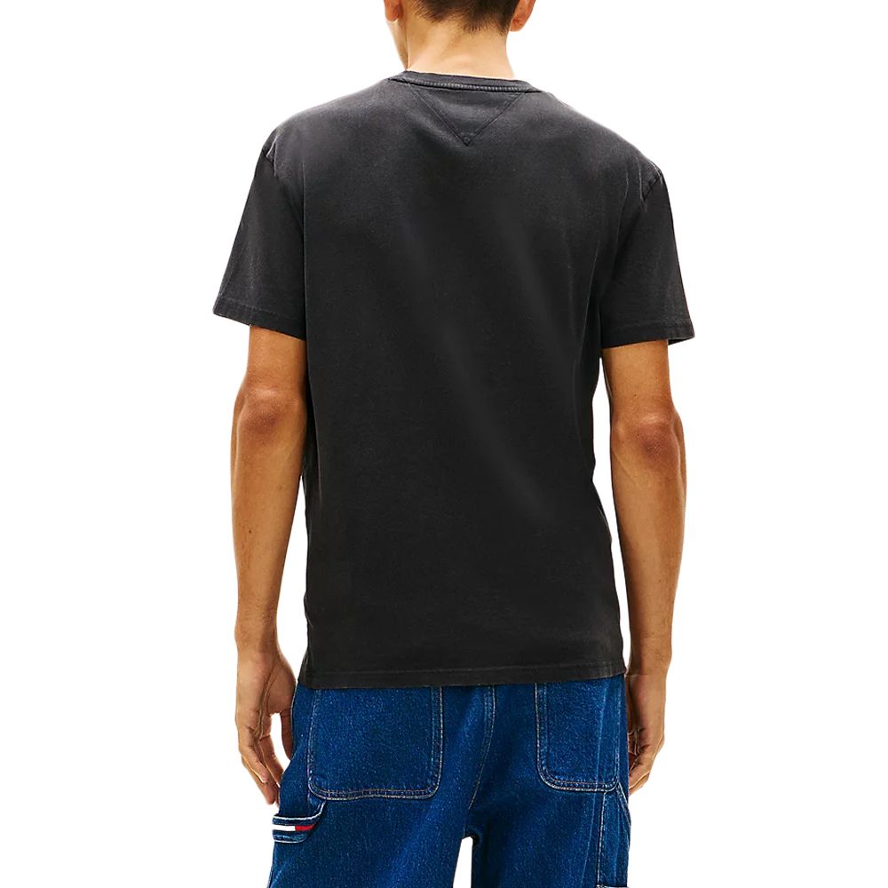 Ανδρικό T-shirt Μαύρο Tommy Jeans DM0DM22312-BDS
