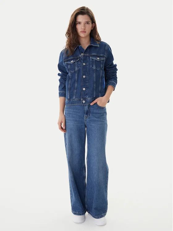 Γυναικείο Τζιν Μπουφάν Μπλε Karl Lagerfeld Jeans A1W14002-1BM WASHED MID BLUE