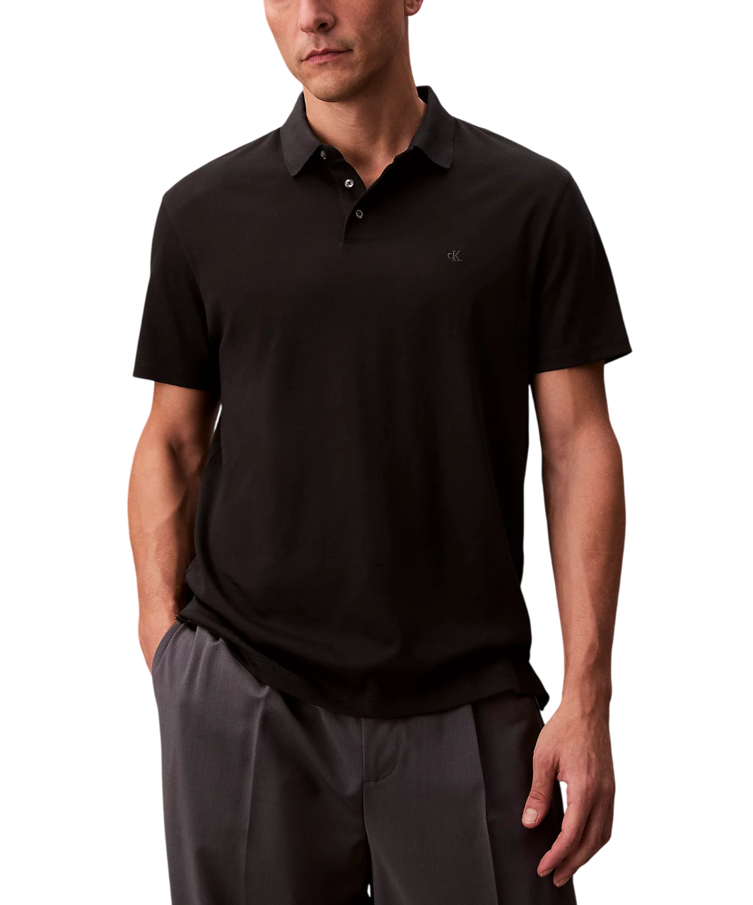 Ανδρικό Polo Μαύρο Calvin Klein LV04LB276G-UB1