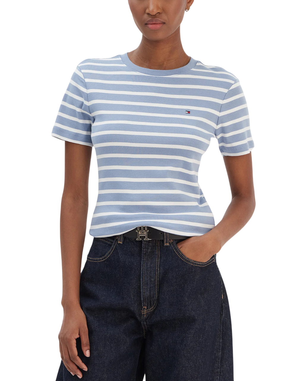 Γυναικείο T-shirt Γαλάζιο Tommy Hilfiger WW0WW40587-0BG