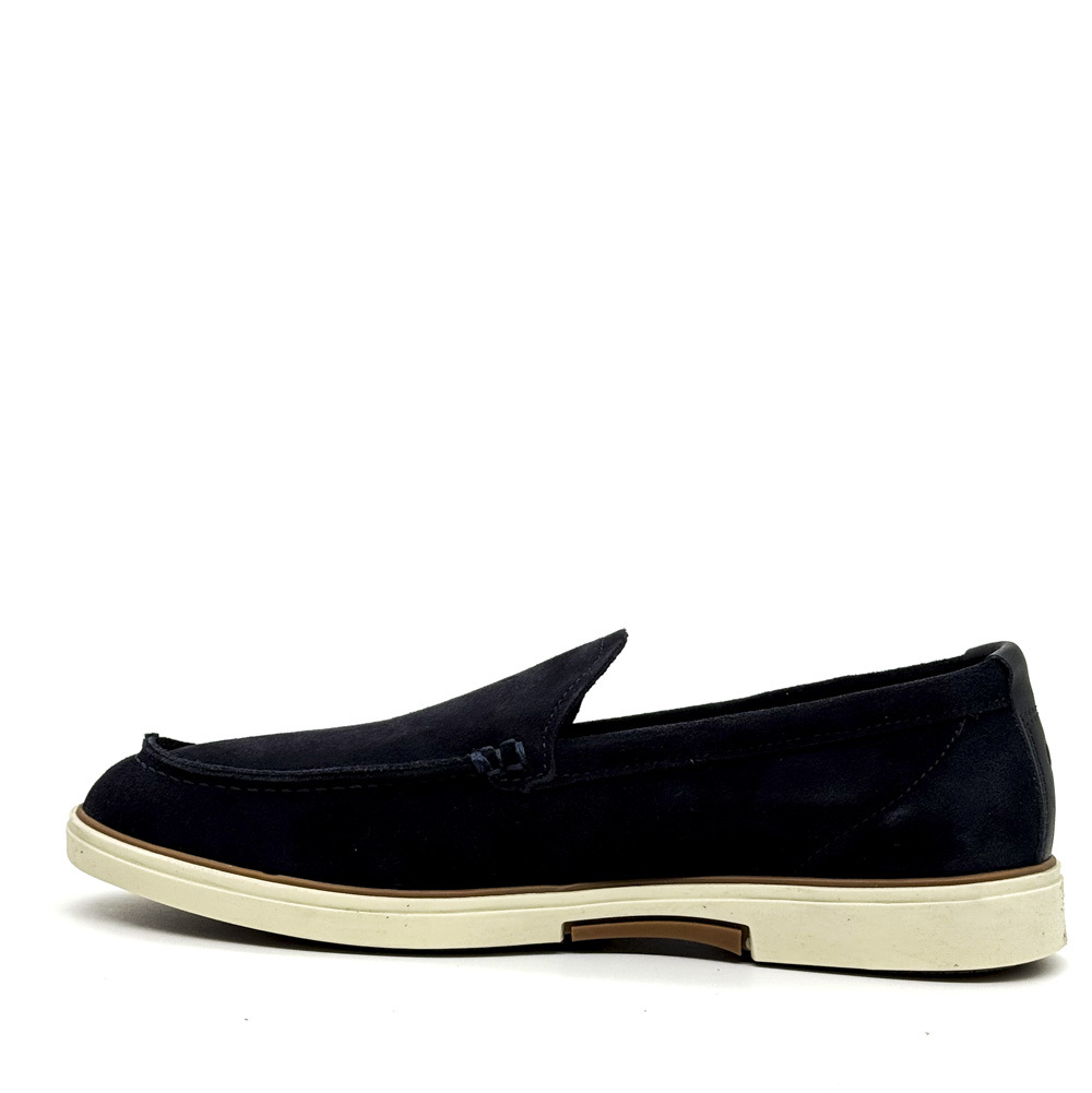 Ανδρικά Δερμάτινα Suede Χειροποίητα Loafers Navy Μπλε Diadoch 2542-BLUE