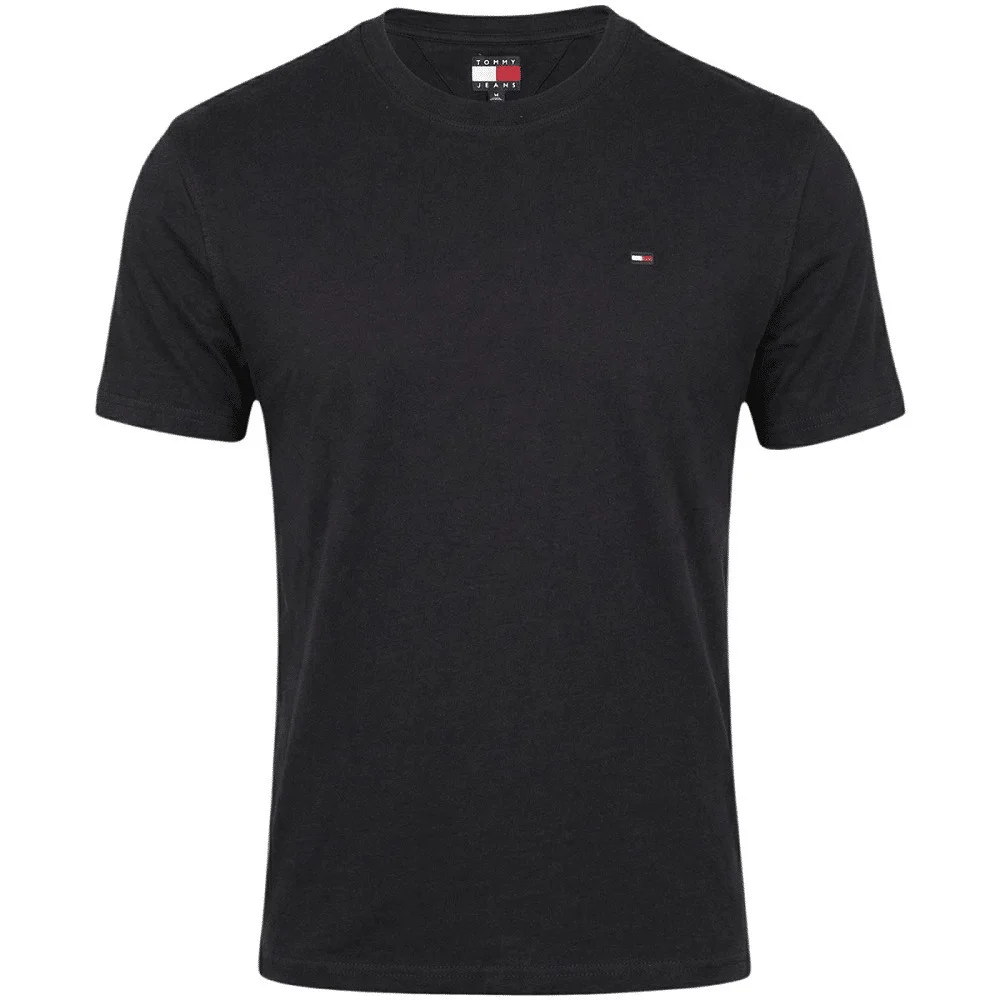 Ανδρικό T-shirt Μαύρο Tommy Jeans DM0DM22504-BDS