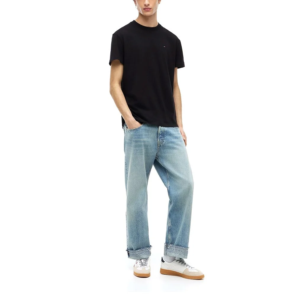 Ανδρικό T-shirt Μαύρο Tommy Jeans DM0DM22504-BDS