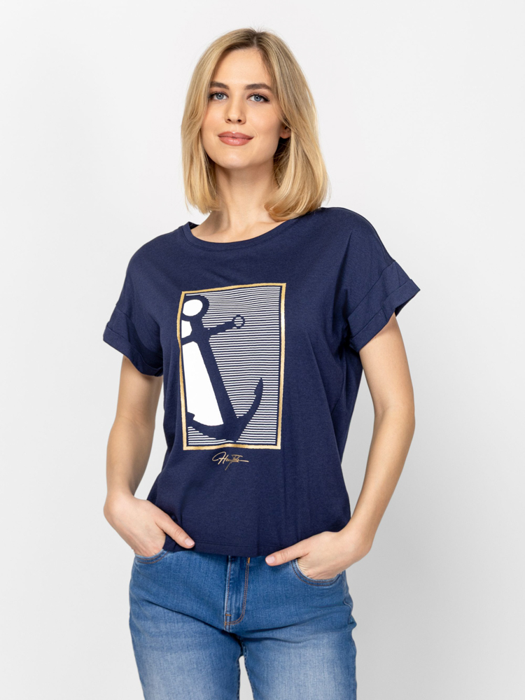 Γυναικείο Maplins26 T-shirt Navy Μπλε Heavy Tools T17078-NAVY