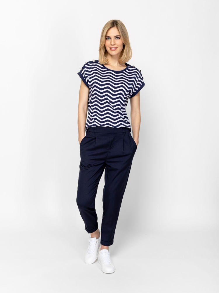 Γυναικείο Milena T-shirt Μπλε Heavy Tools T17079-WAVY