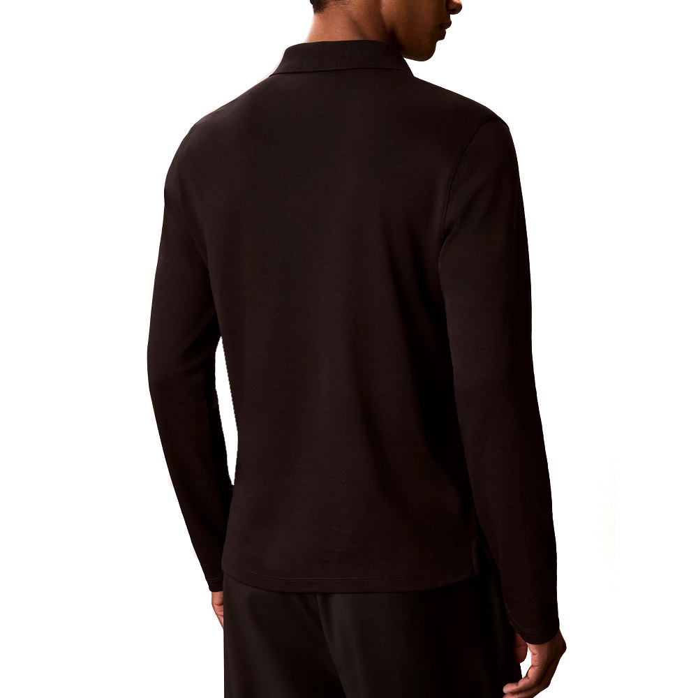 Ανδρικό Μακρυμάνικο Polo Μαύρο Calvin Klein LV04LH240G-UB1