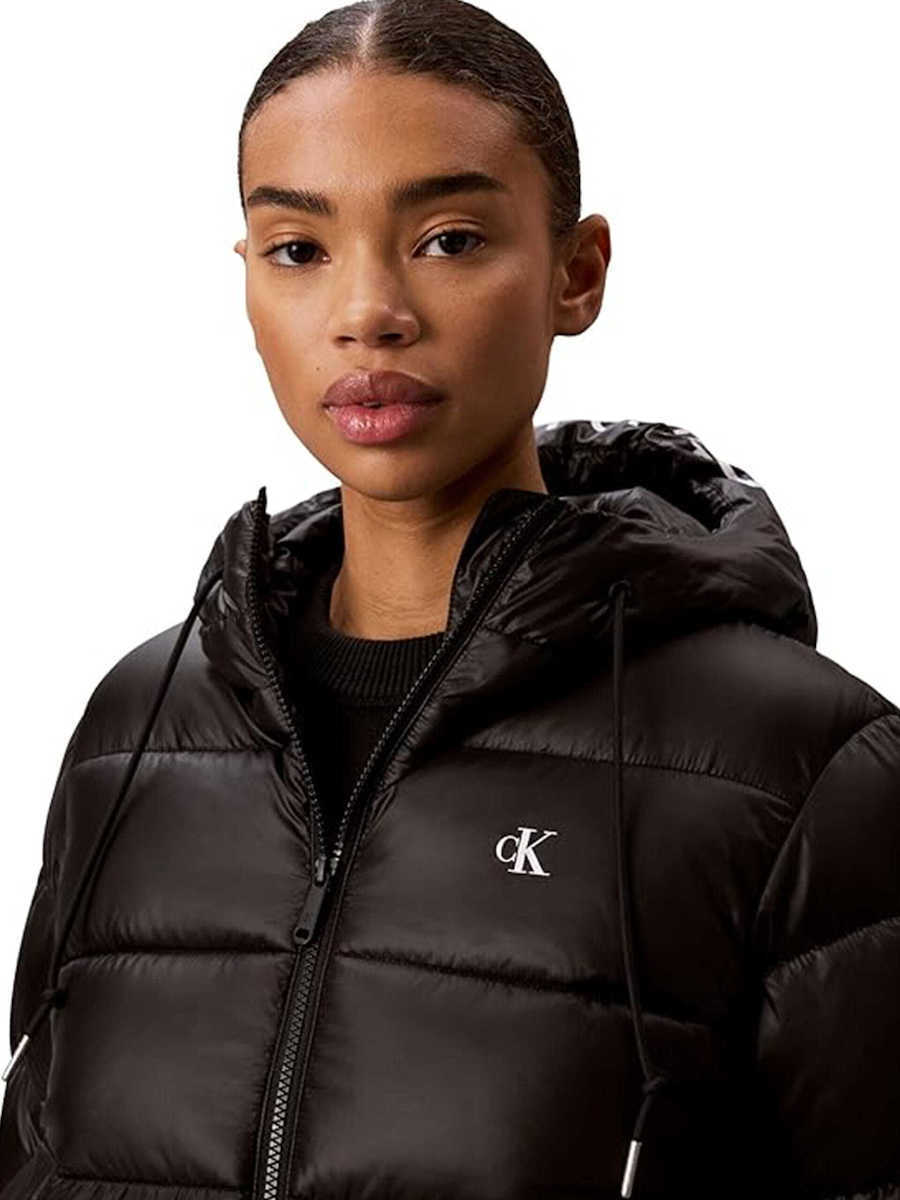 Γυναικείο Puffer Μπουφάν Μαύρο Calvin Klein LV047G507G-UB1
