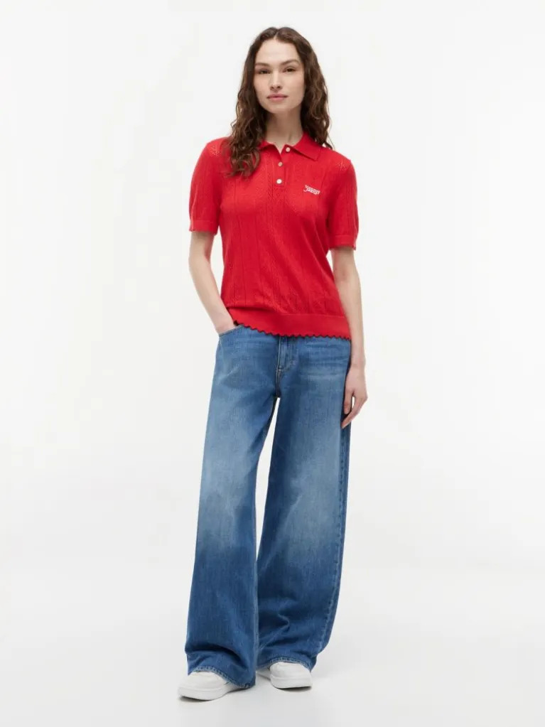 Γυναικείο Polo Κόκκινο Tommy Jeans DW0DW22932-XK9