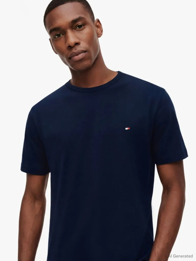 Ανδρικό Tech T-shirt Navy Μπλε Tommy Hilfiger MW0MW37313-DCC