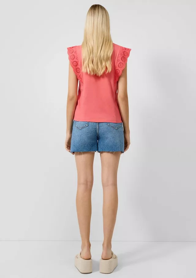 Γυναικείο Αμάνικο T-shirt Κοραλί S.Oliver 2180391-3101