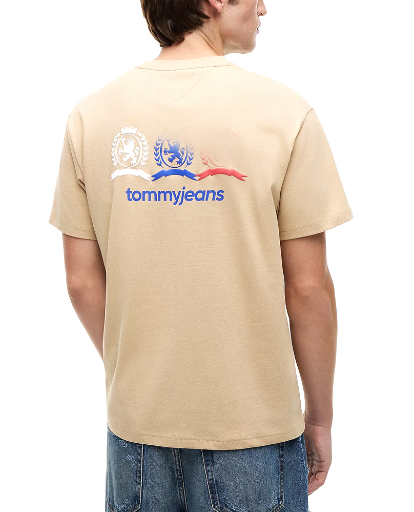 Ανδρικό T-shirt Μπεζ Tommy Jeans DM0DM23172-AB9