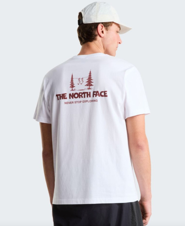 Ανδρικό Camping Relaxed Graphic T-Shirt Λευκό The North Face NF0A8GQM-FN41
