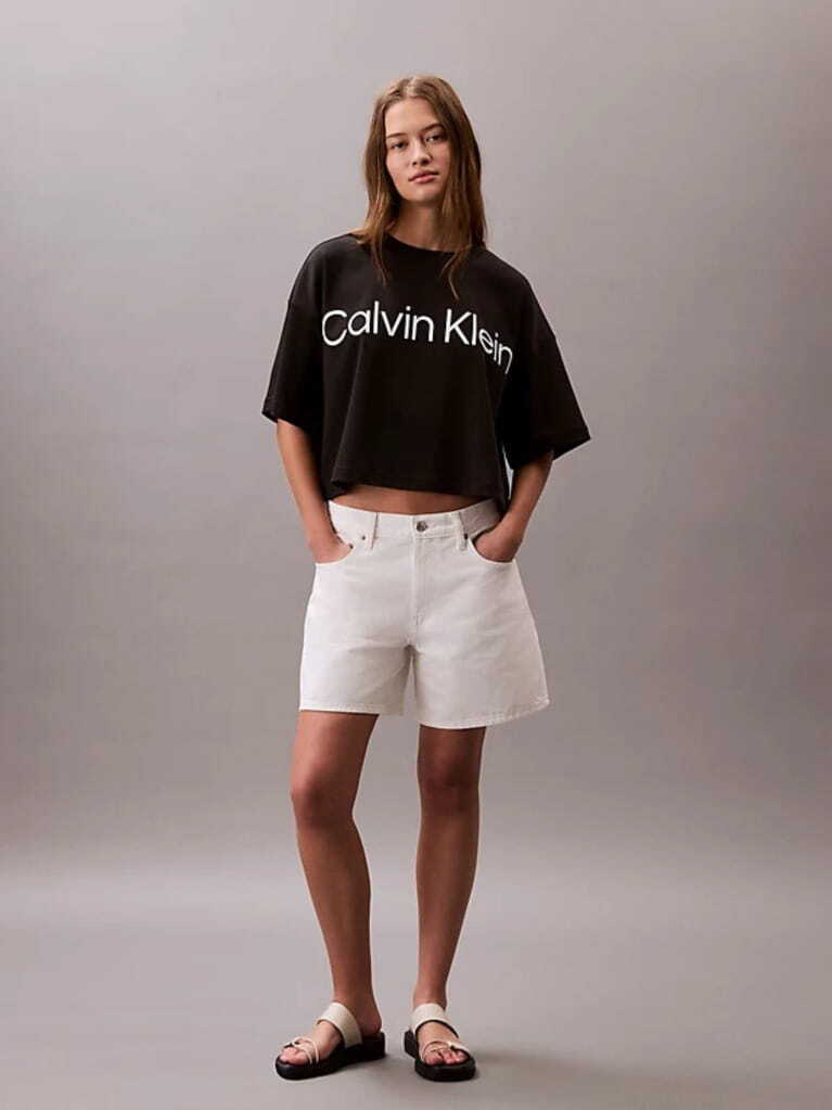 Γυναικείο T-shirt Μαύρο Calvin Klein LV047G839G-UB1