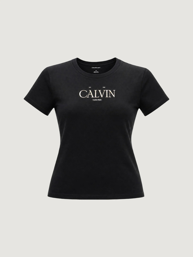 Γυναικείο T-shirt Μαύρο Calvin Klein LV047G806G-UB1