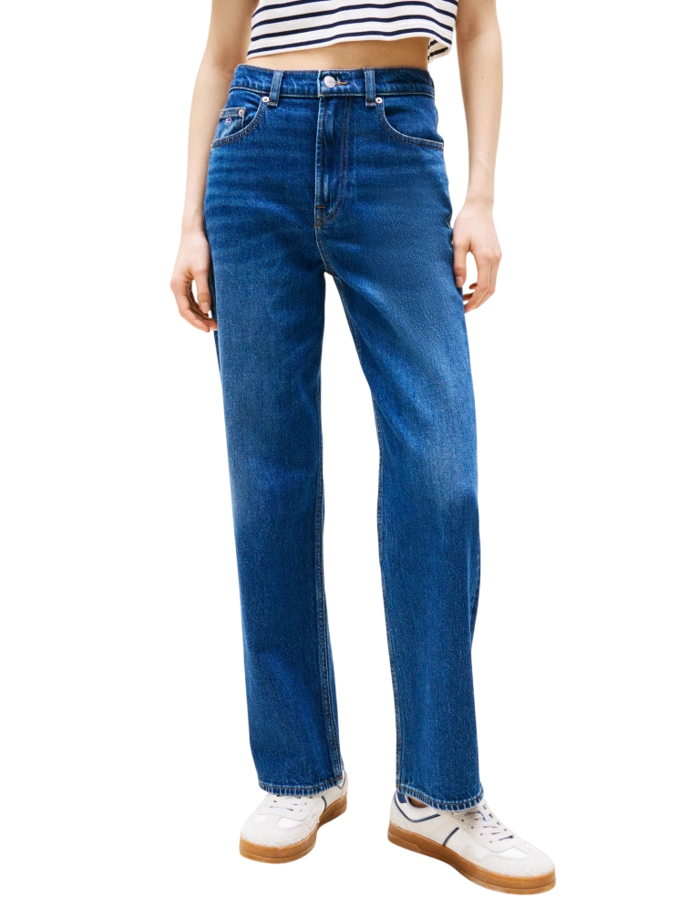 Γυναικείο Slim Straight Τζιν Μπλε Tommy Jeans DW0DW20054-1BK