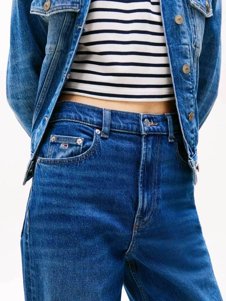 Γυναικείο Slim Straight Τζιν Μπλε Tommy Jeans DW0DW20054-1BK