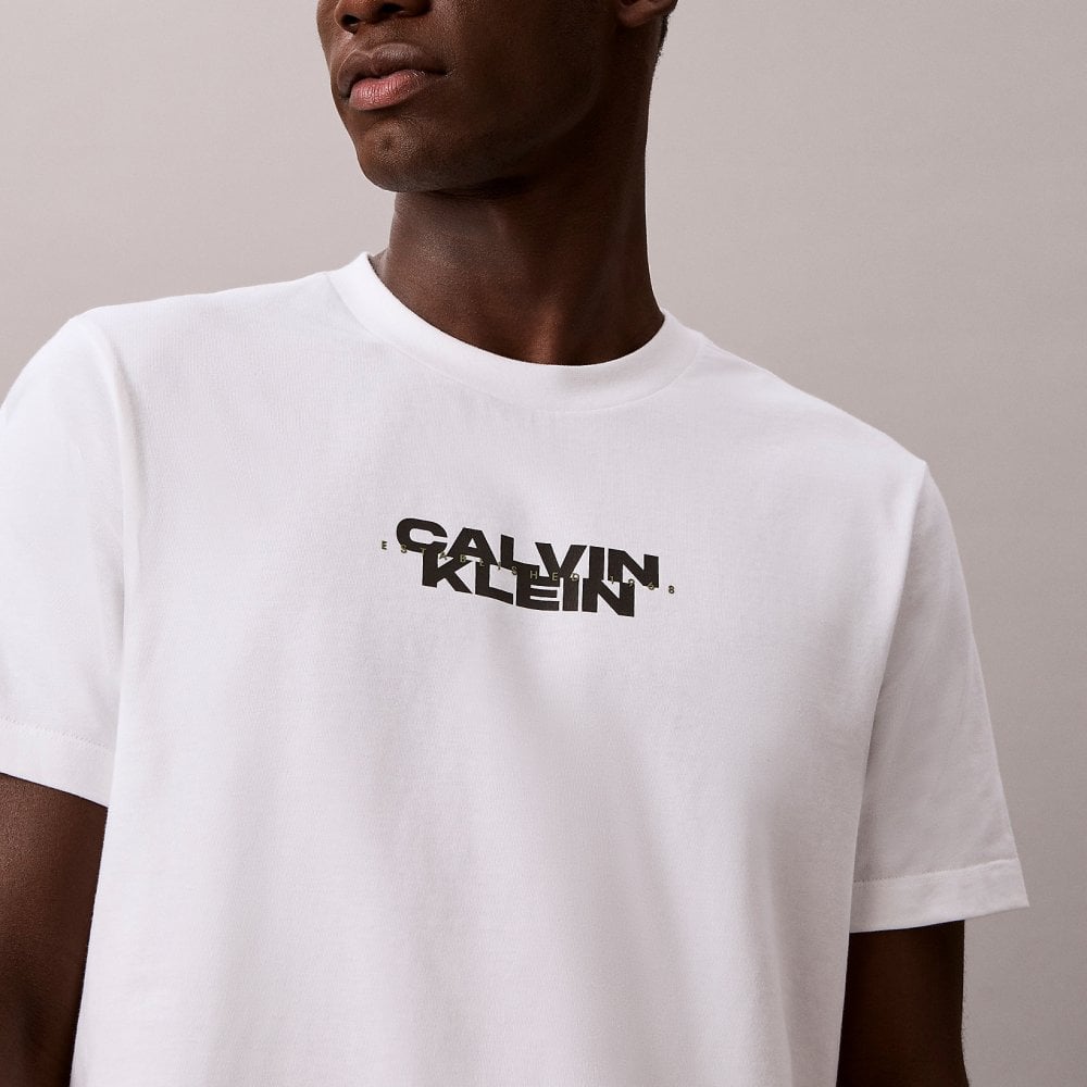 Ανδρικό T-shirt Λευκό Calvin Klein LV04RG834G-YAF