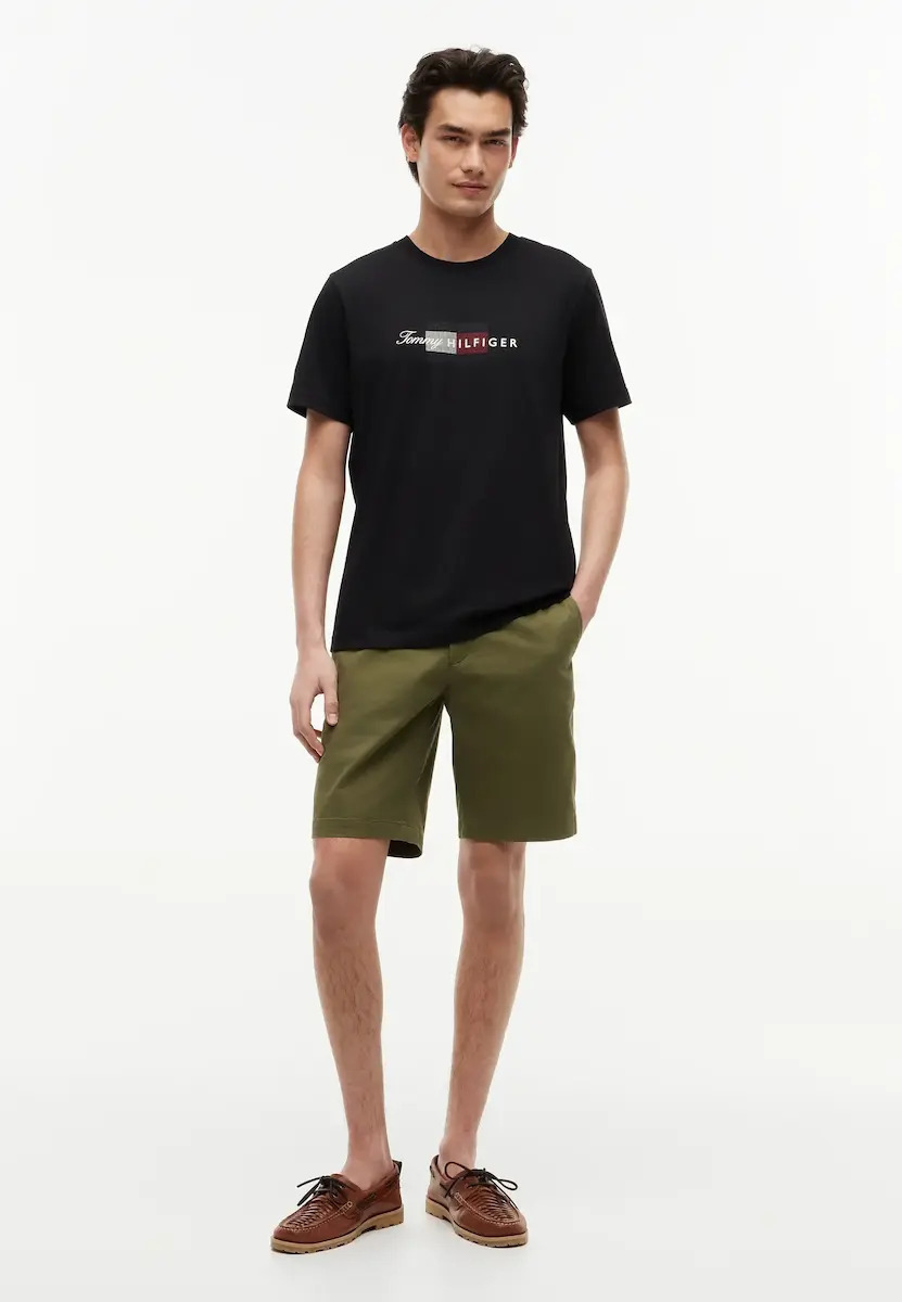 Ανδρικό T-shirt Μαύρο Tommy Hilfiger MW0MW43226-BDS