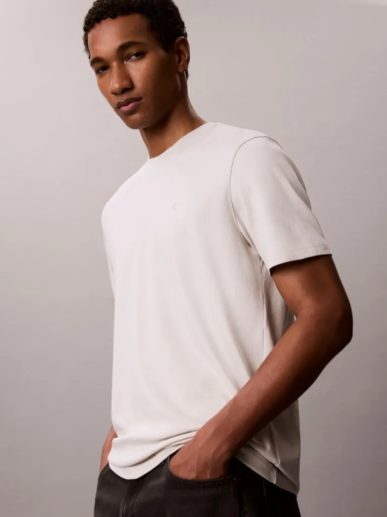Ανδρικό T-shirt Μπεζ Calvin Klein LV04LB275G-PDJ