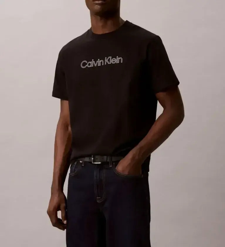 Ανδρικό T-shirt Μαύρο Calvin Klein LV04LG812G-UB1