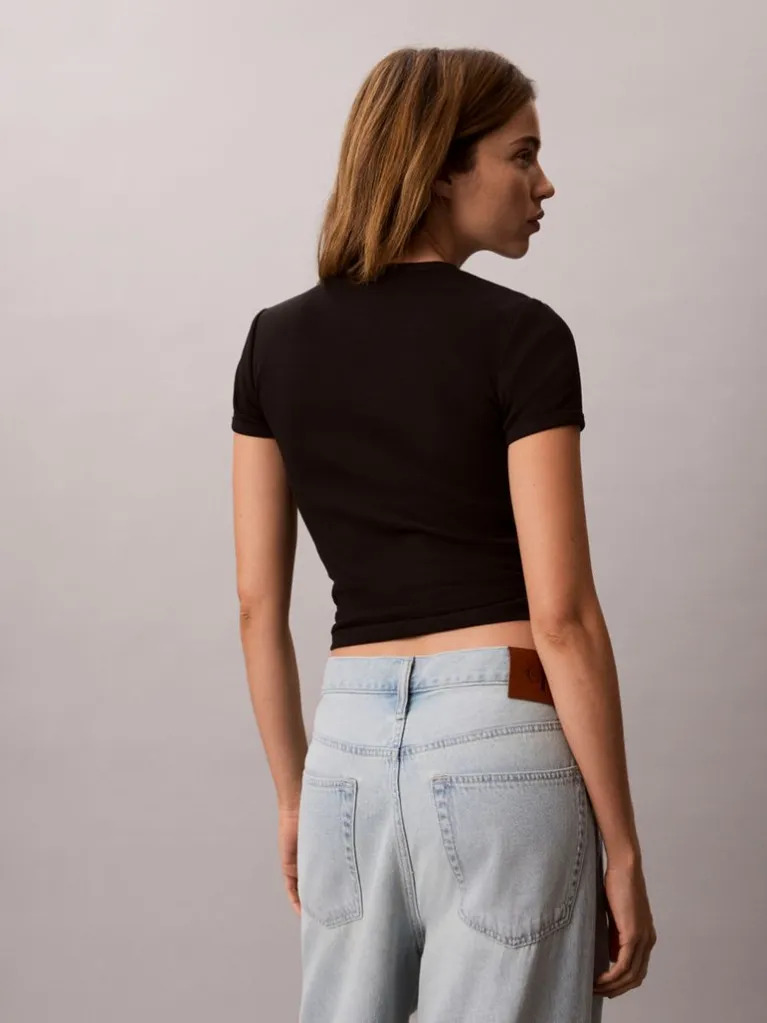 Γυναικείο T-shirt Μαύρο Calvin Klein LV047G816G-UB1