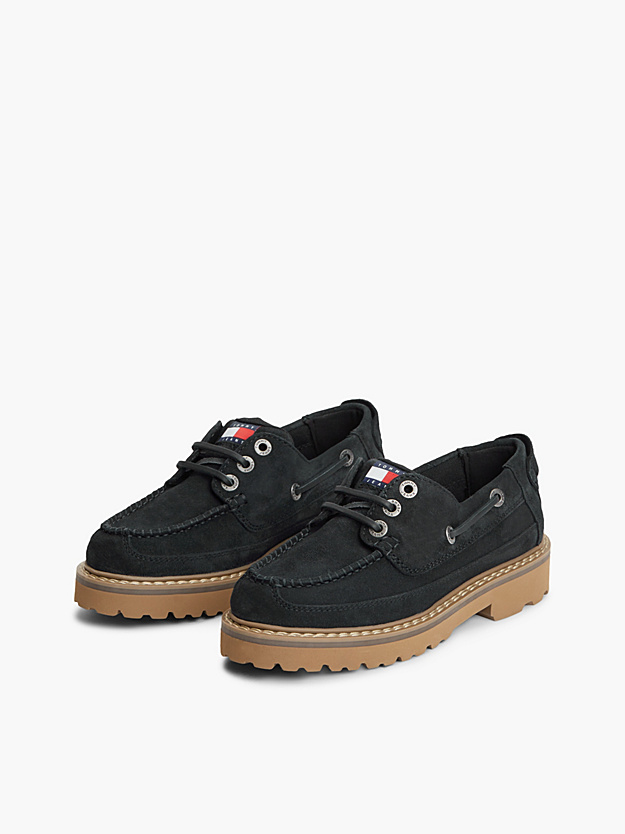 Γυναικεία Δερμάτινα Loafers Navy Μπλε Tommy Jeans EN0EN03157-C1G