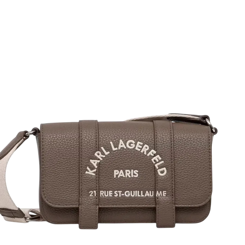 Γυναικεία K/Rsg Mini Flap Τσάντα Χιαστί Καφέ Karl Lagerfeld B3W30342-2PR Taupe
