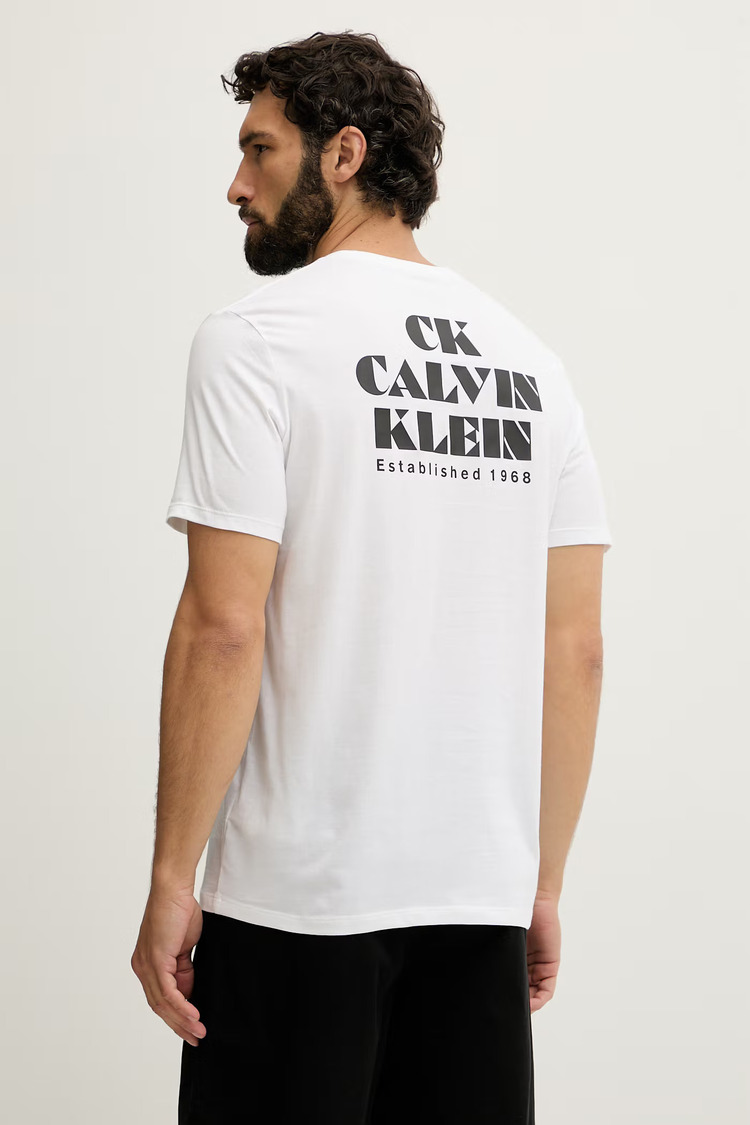 Ανδρικό T-shirt Λευκό Calvin Klein LV04RG802G-YAF