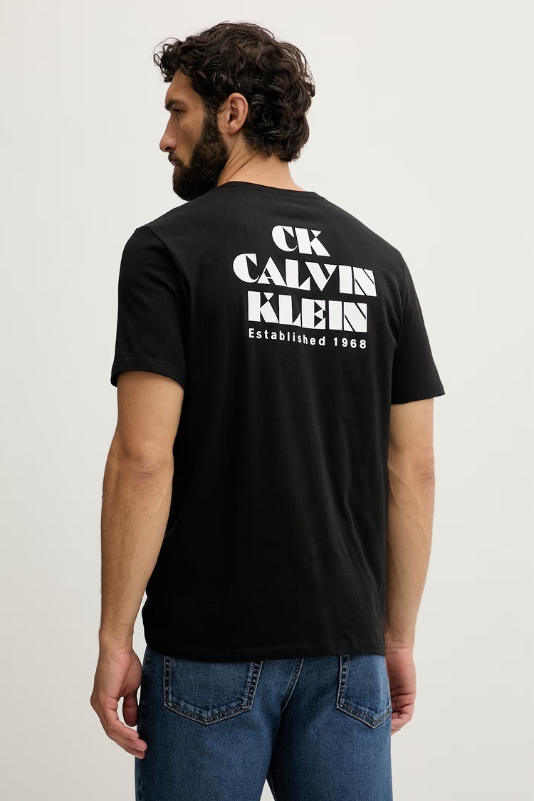 Ανδρικό T-shirt Μαύρο Calvin Klein LV04RG802G-UB1