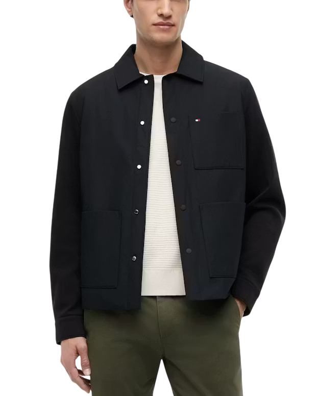 Ανδρικό Μπουφάν Μαύρο Tommy Hilfiger MW0MW43215-BDS