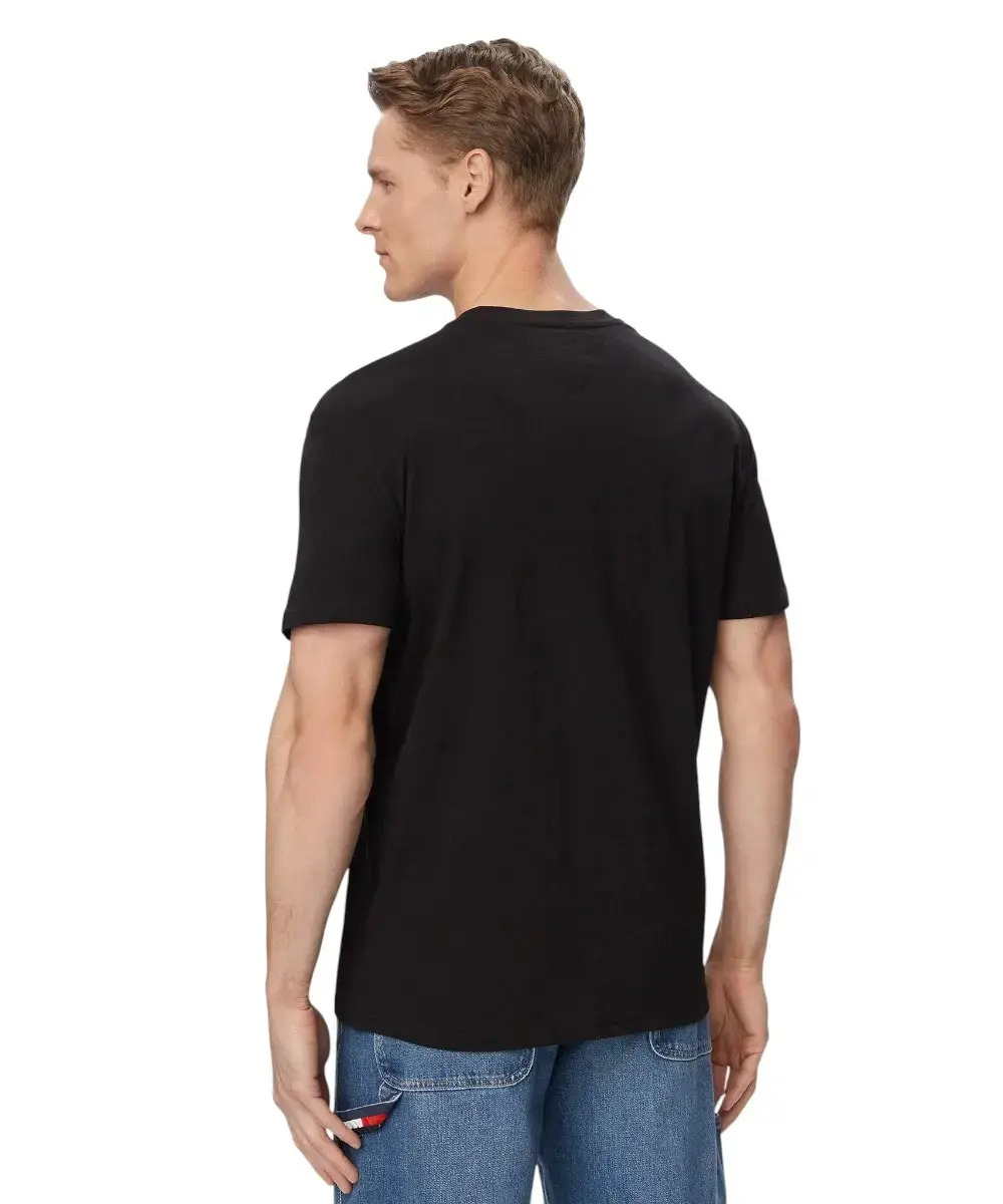 Ανδρικό T-shirt Μαύρο Tommy Jeans DM0DM23406-BDS