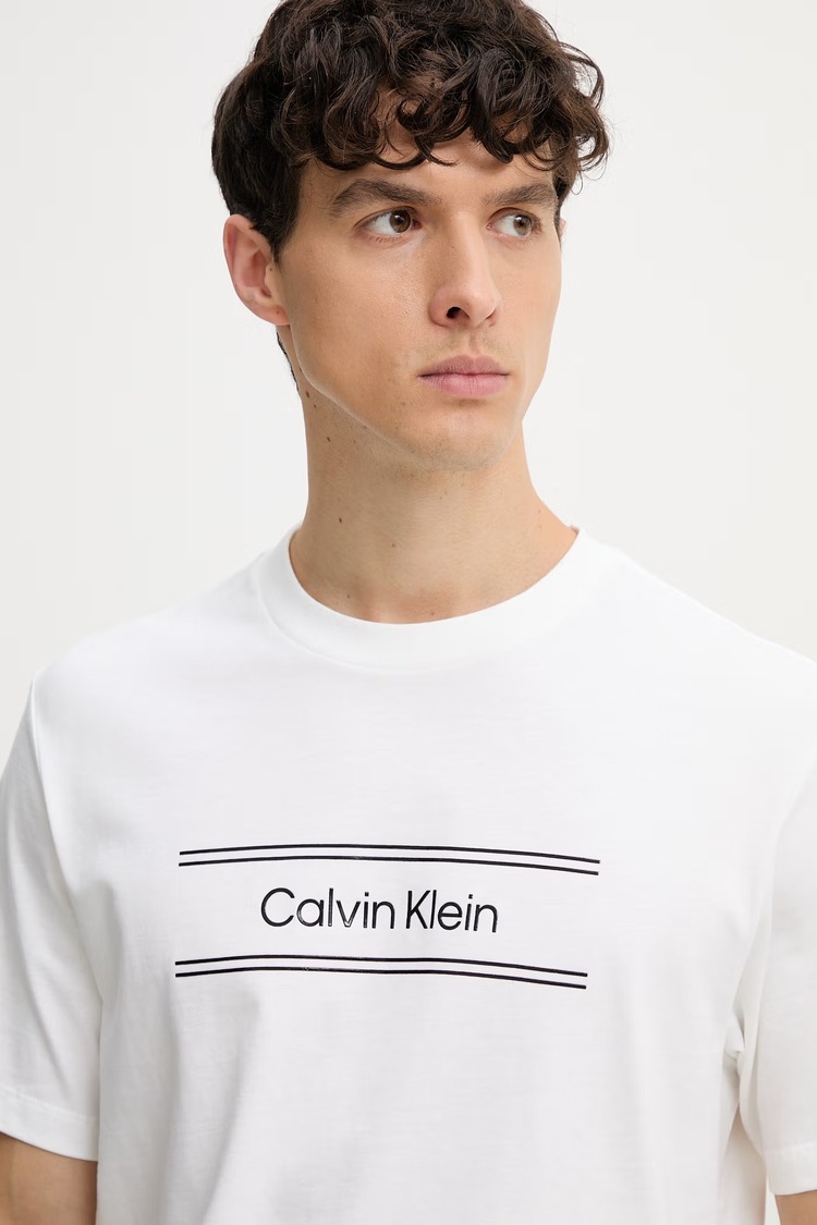 Ανδρικό T-shirt Λευκό Calvin Klein LV04LG813G-YAF