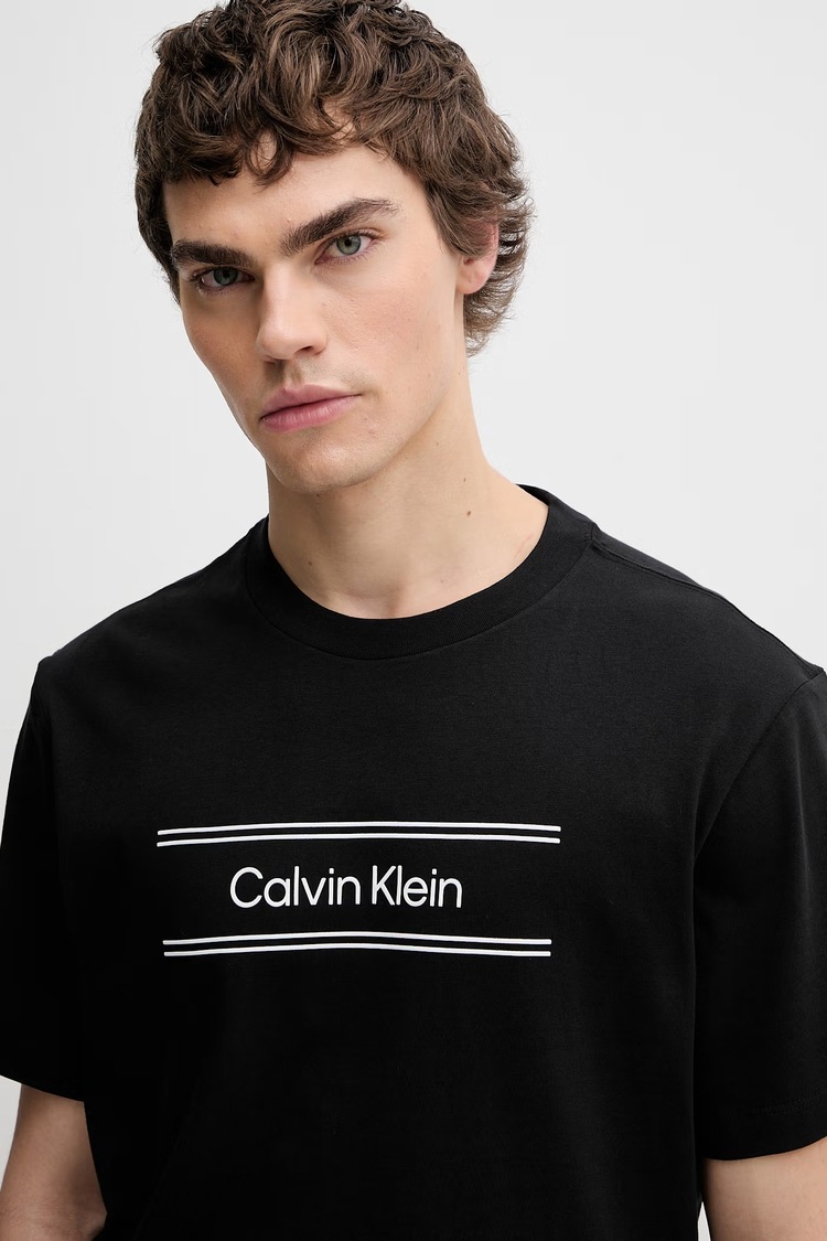 Ανδρικό T-shirt Μαύρο Calvin Klein LV04LG813G-UB1