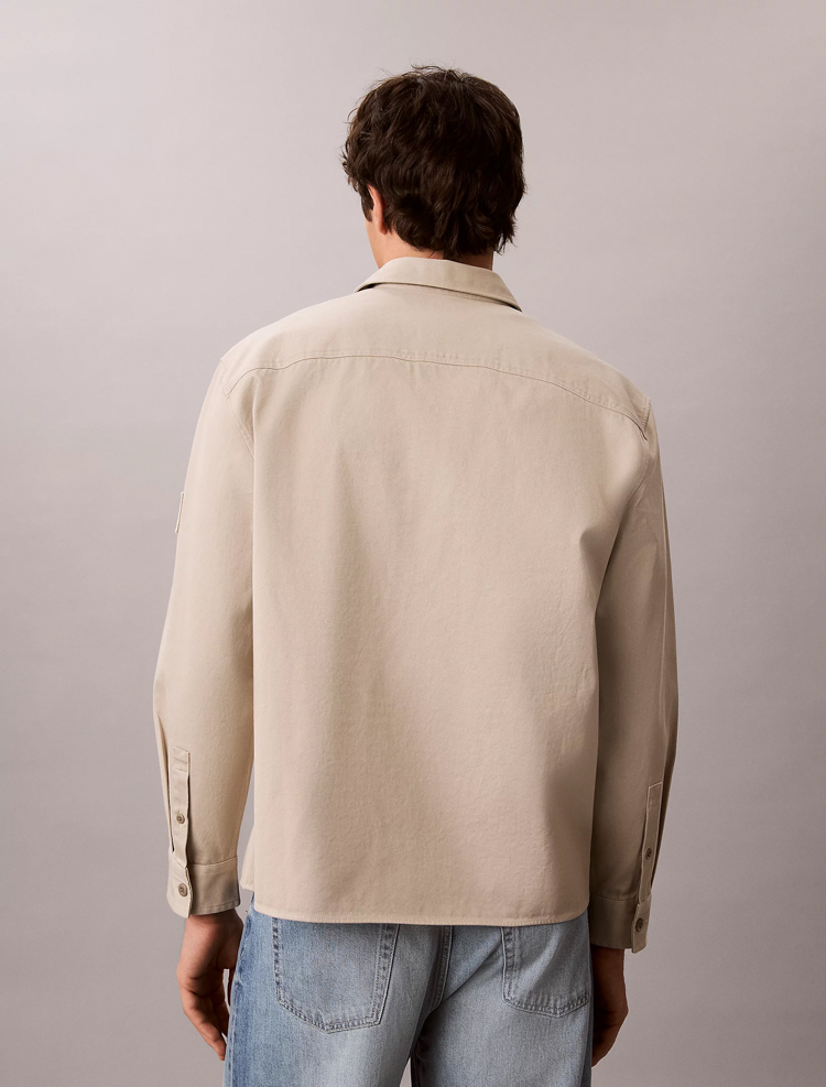 Ανδρικό Overshirt Μπεζ Calvin Klein LV04RG121G-NSU