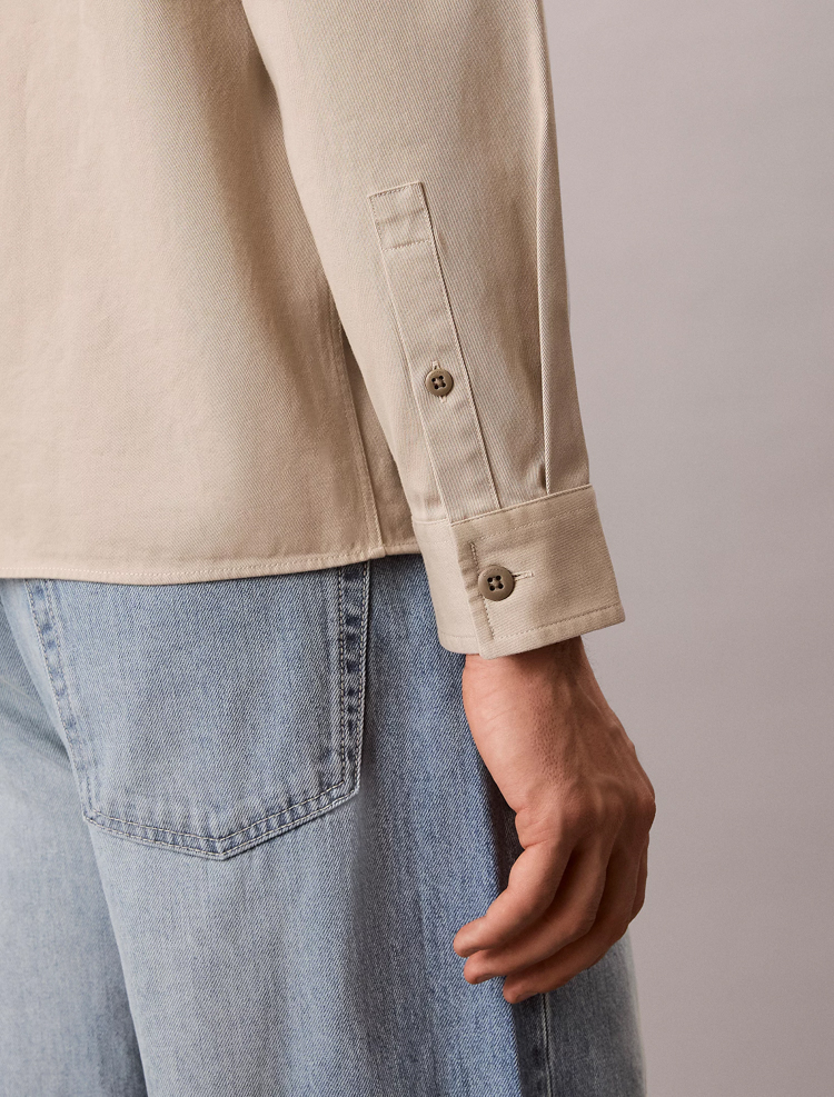 Ανδρικό Overshirt Μπεζ Calvin Klein LV04RG121G-NSU