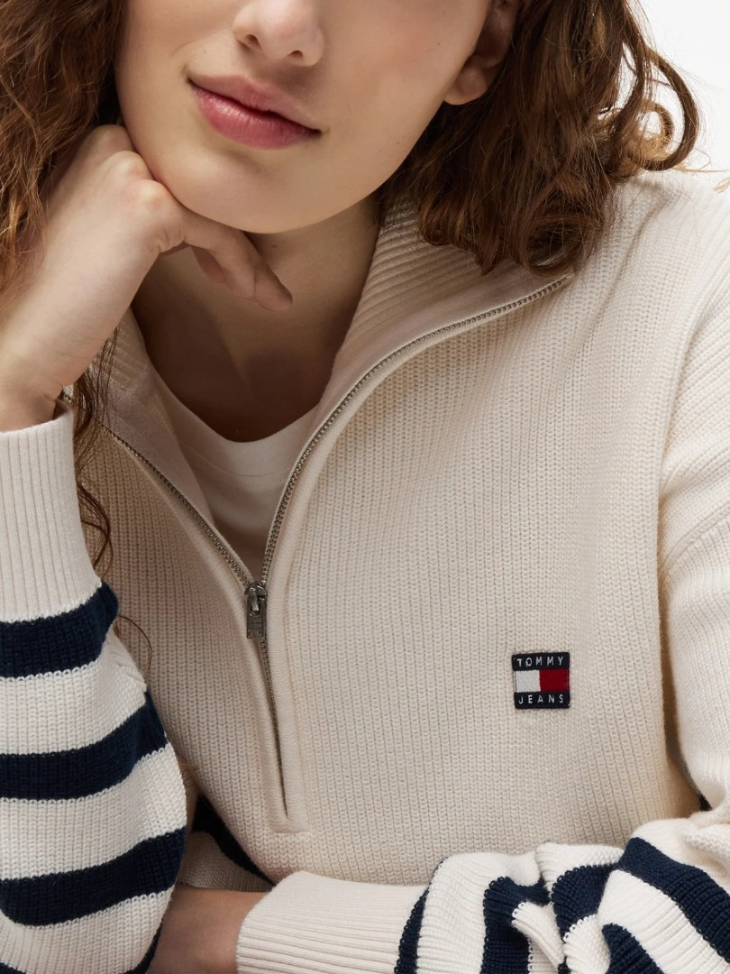 Γυναικείο Πουλόβερ Λευκό Tommy Jeans DW0DW22928-YBH