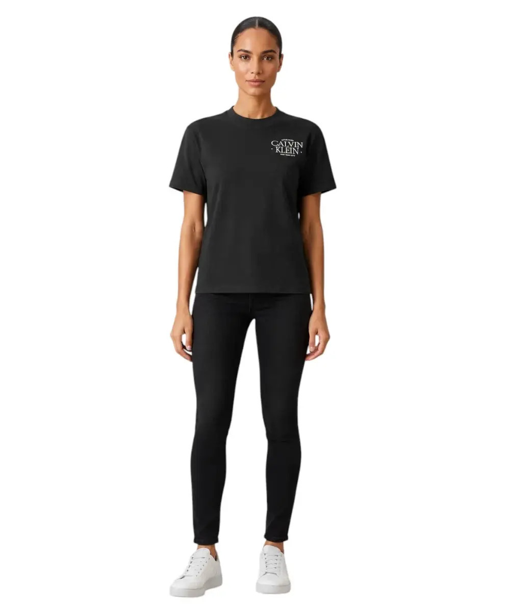 Γυναικείο T-shirt Μαύρο Calvin Klein LV047G836G-UB1