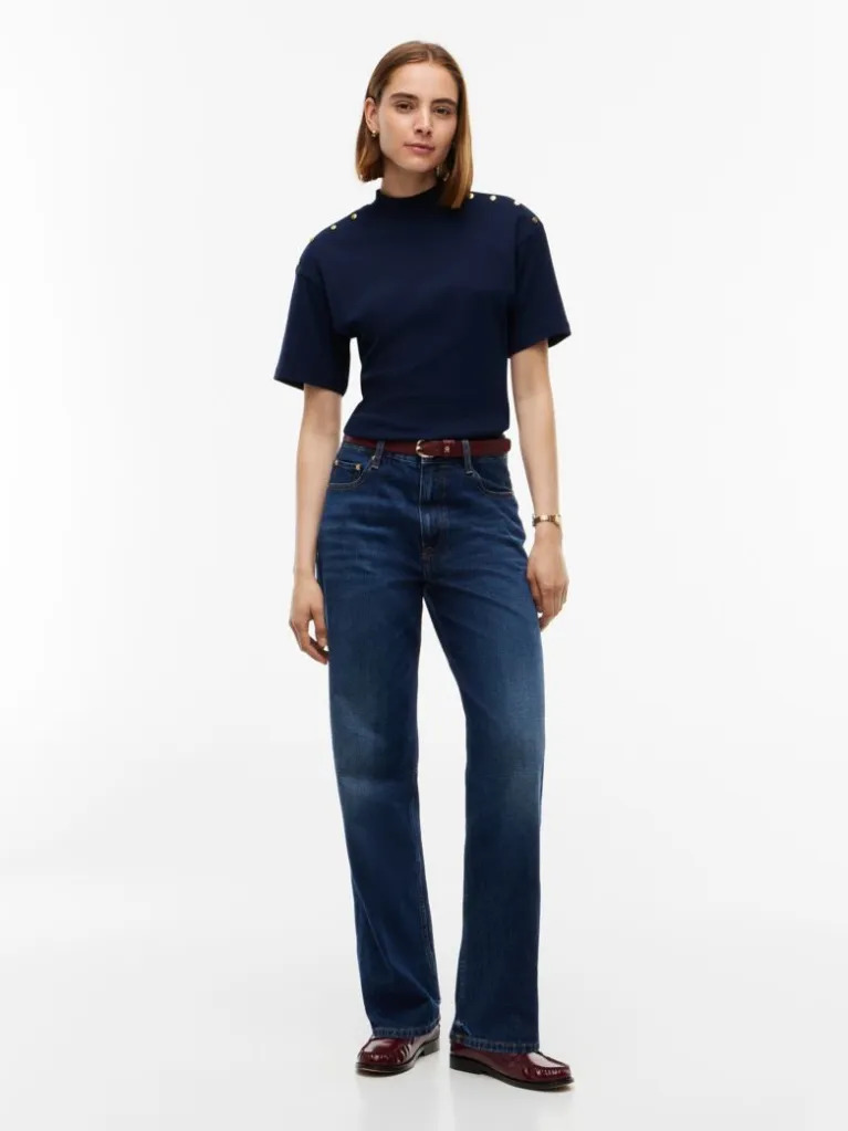 Γυναικείο T-shirt Navy Μπλε Tommy Hilfiger WW0WW52382-C1G