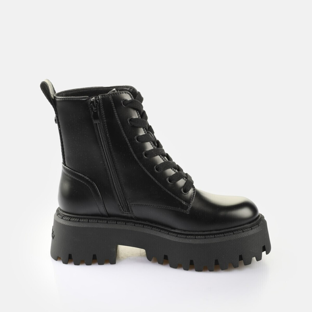 Γυναικεία Aspen Lace Up Μποτάκια Μαύρα Buffalo BUF1622588-BLACK