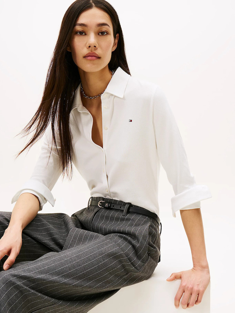 Γυναικείο 1985 Slim Πουκάμισο Λευκό Tommy Hilfiger WW0WW43528-YBL