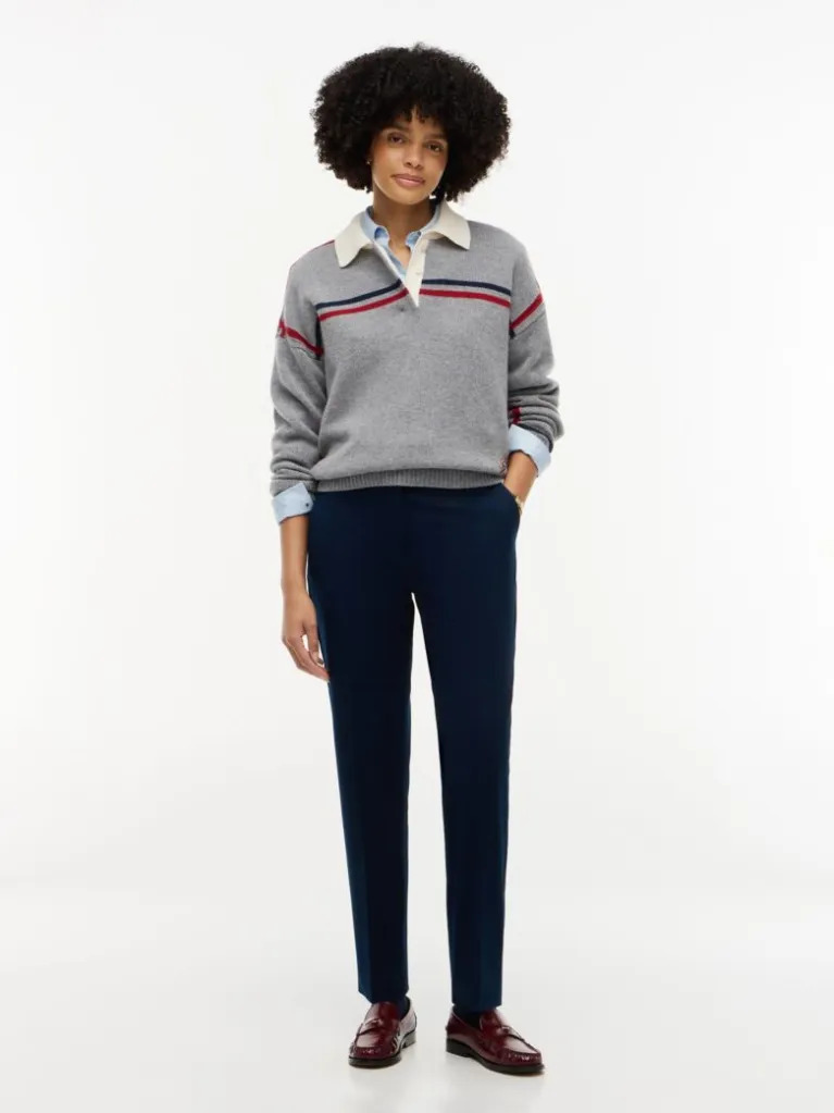 Γυναικείο Παντελόνι Navy Μπλε Tommy Hilfiger WW0WW52293-C1G