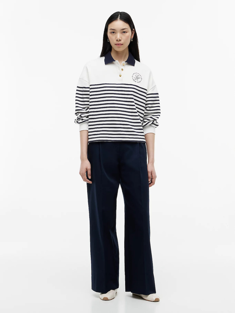 Γυναικείο Φούτερ Πόλο Εκρού Tommy Hilfiger WW0WW50036-0FG
