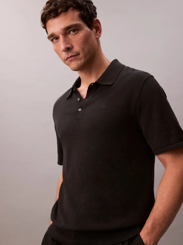 Ανδρικό Polo Μαύρο Calvin Klein LV04LC326G-UB1
