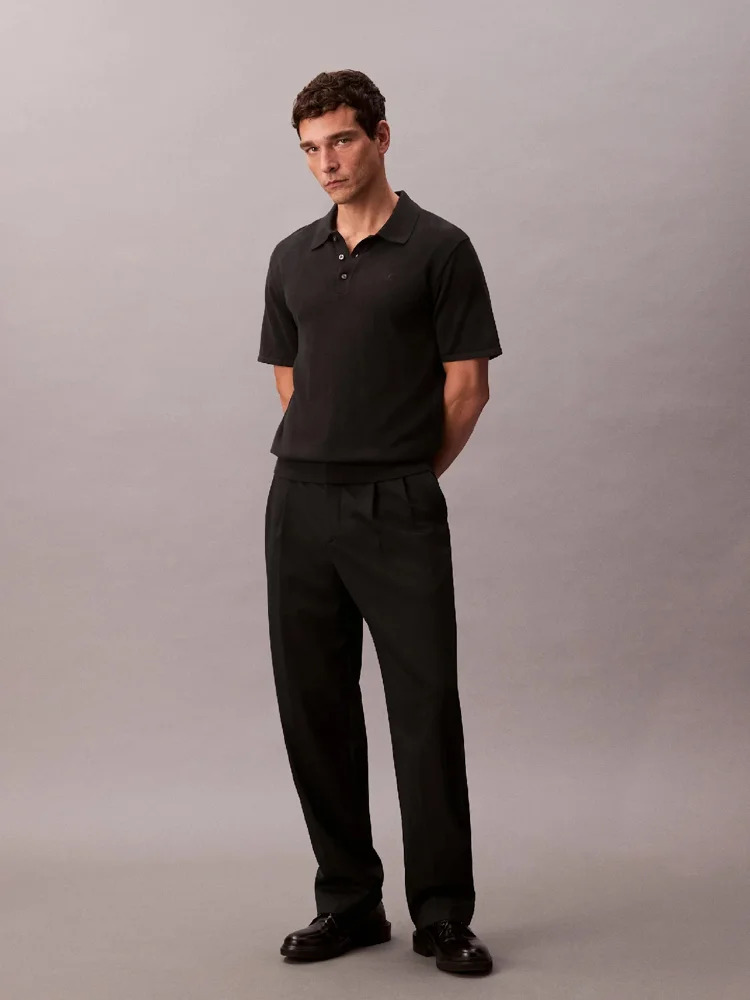 Ανδρικό Polo Μαύρο Calvin Klein LV04LC326G-UB1
