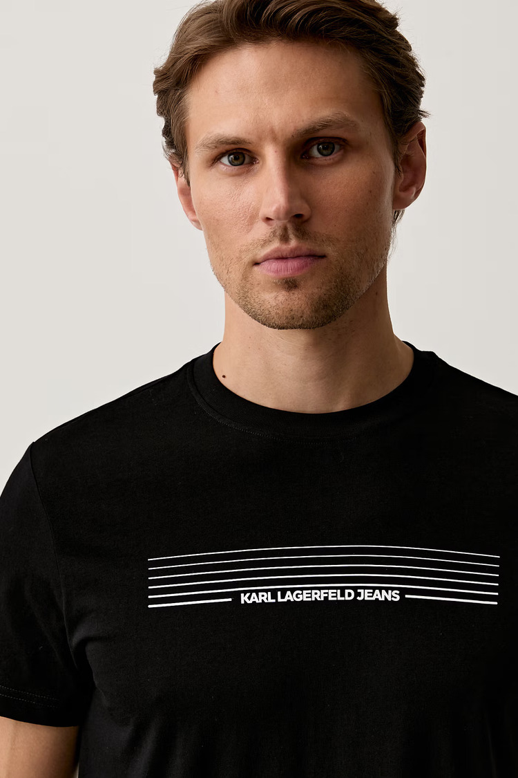 Ανδρικό T-shirt Μαύρο Karl Lagerfeld Jeans B3M17001-999 Black
