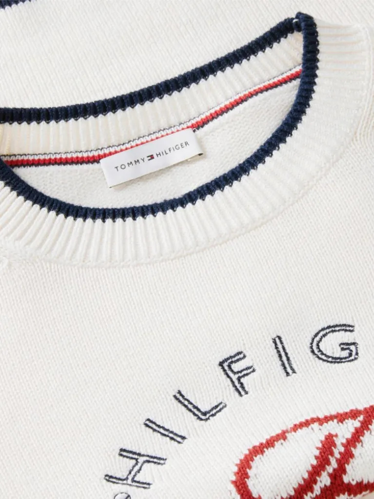 Γυναικείο Πουλόβερ Εκρού Tommy Hilfiger WW0WW51007-Z00