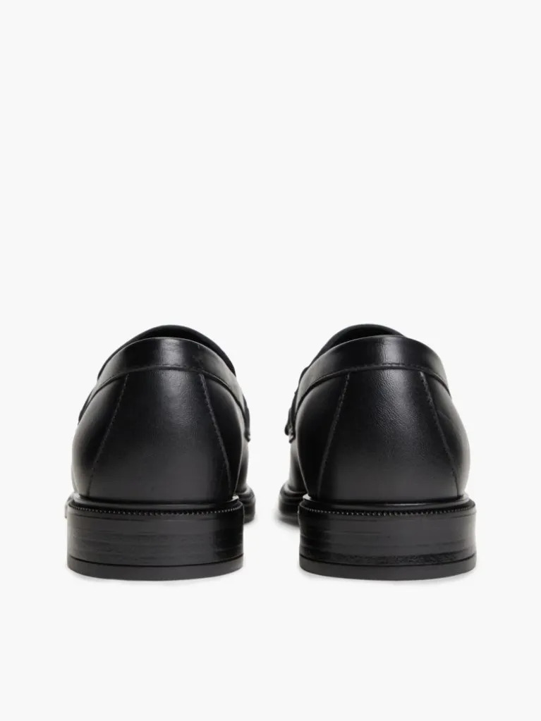 Γυναικεία Δερμάτινα Loafers Μαύρα Tommy Hilfiger FW0FW09668-BDS