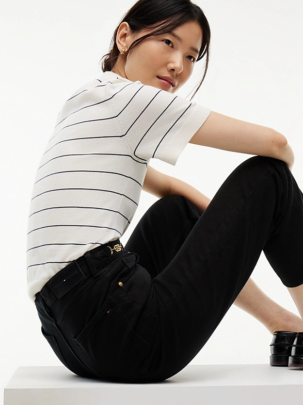 Γυναικείο Jackie Τζιν Μαύρο Tommy Hilfiger WW0WW51413-1BY